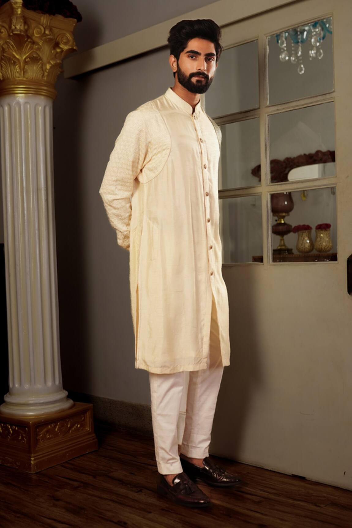 Yajy By Aditya Jain Dhaya Silk Kurta Set 
