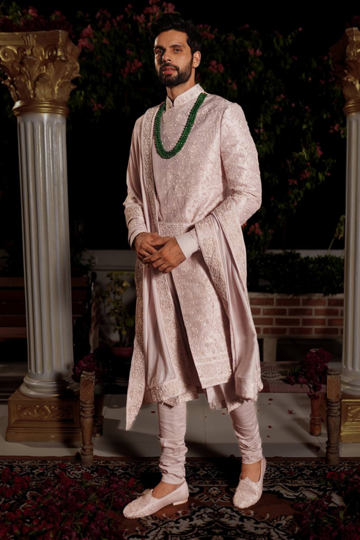 YAJY by Aditya Jain Bharata Embroidered Sherwani Set