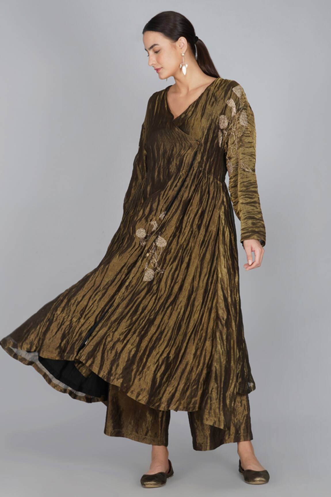 Yavi Handwoven Silk Tissue Pant 