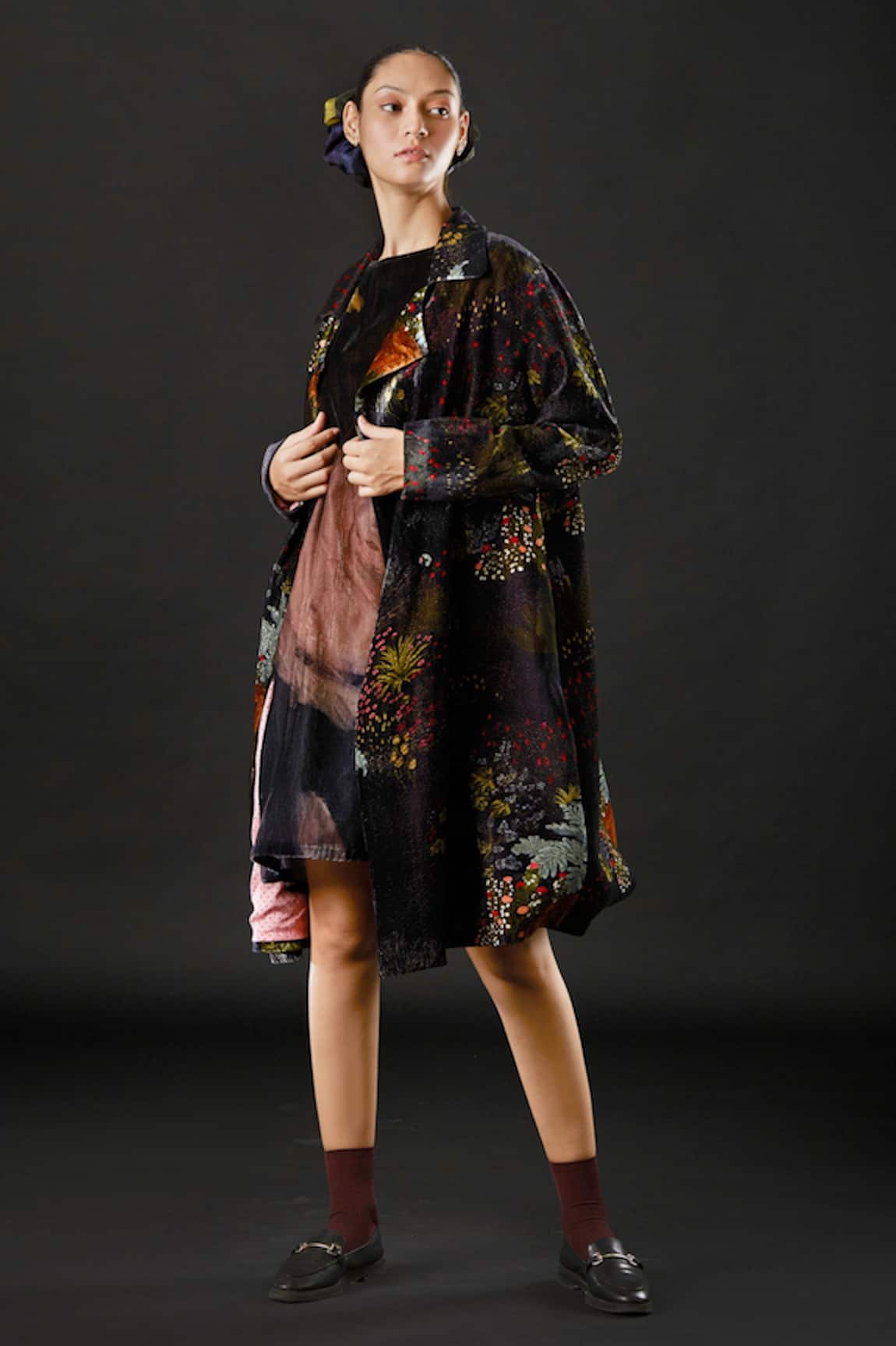 Yavi Ori Tropical Print Jacket