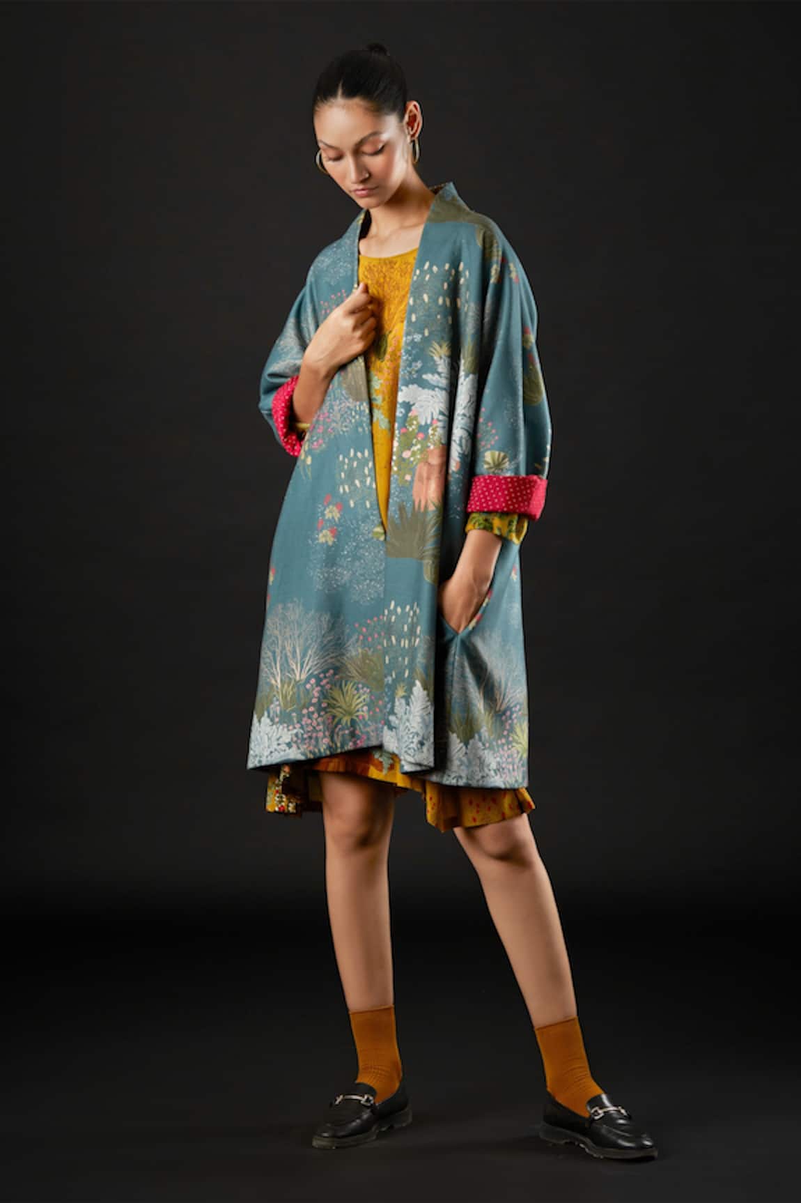 Yavi Eden Floral Print Jacket