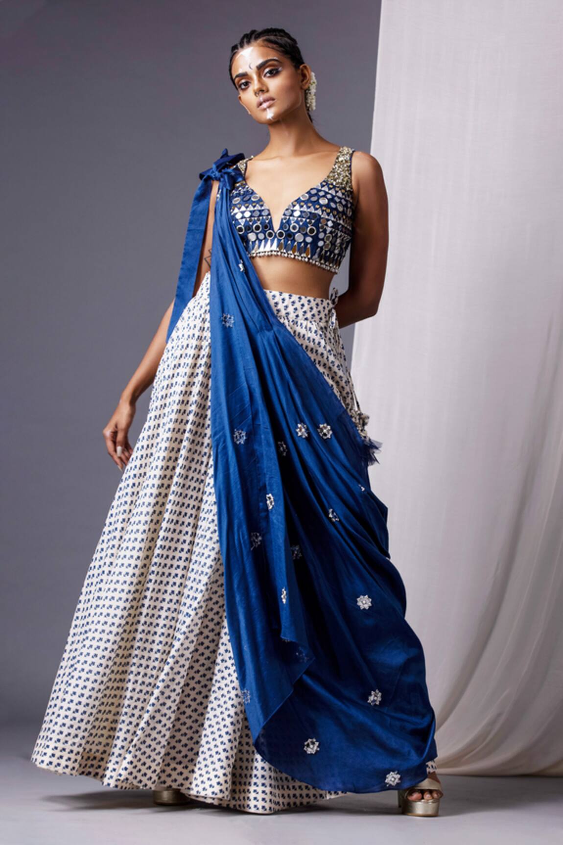 Yogita Kadam Printed Lehenga Set