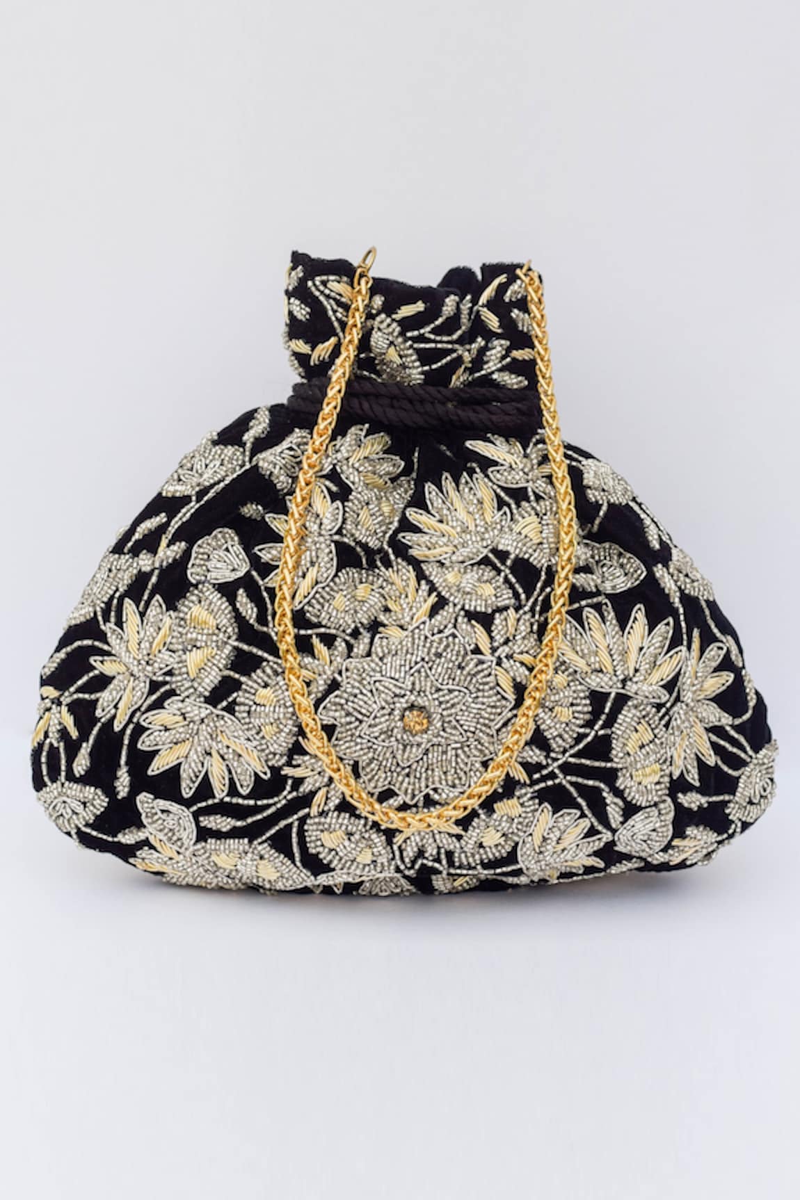 EENA Zahara Floral Embroidered Potli Bag