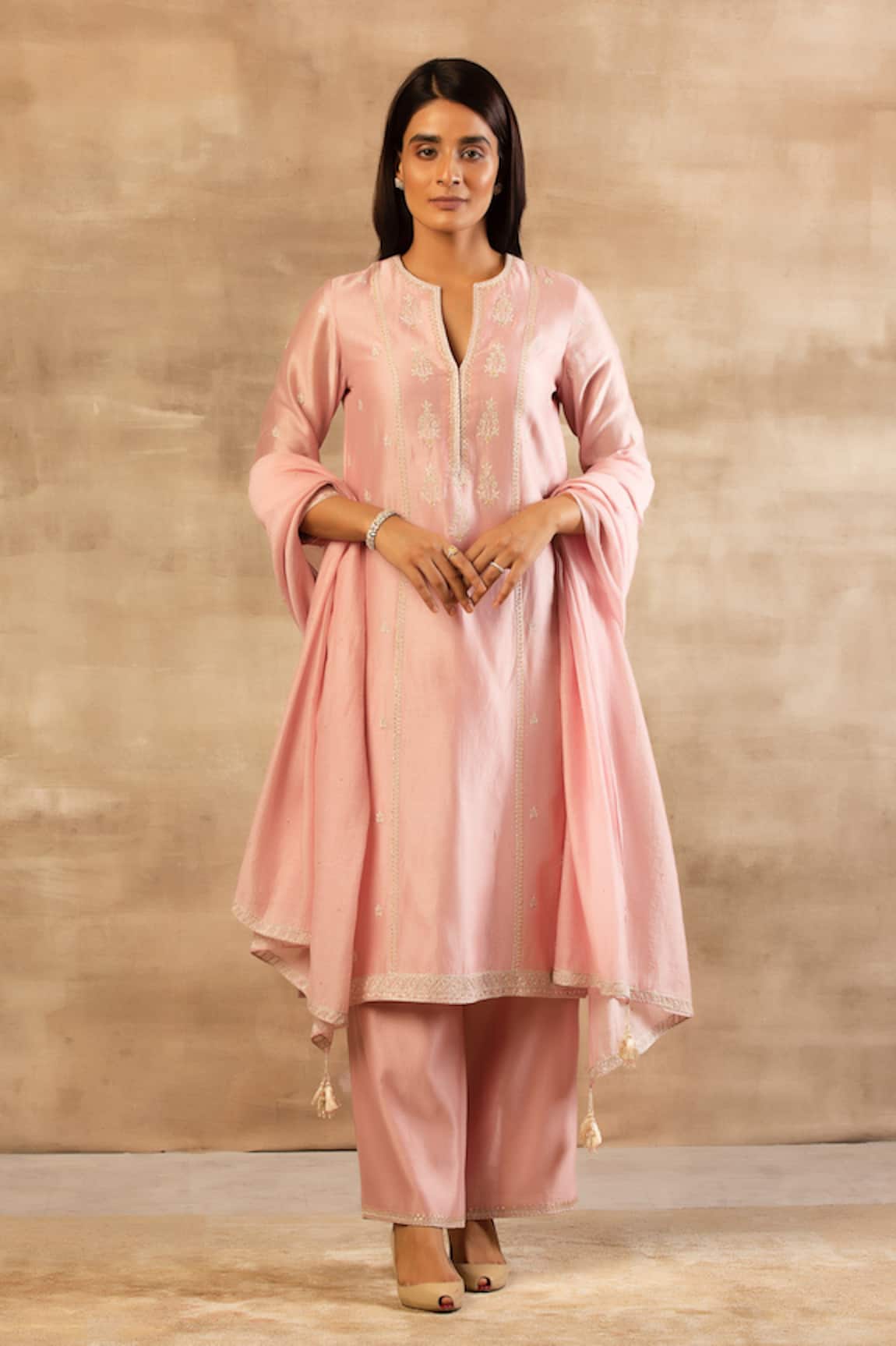 Sana Barreja Chanderi Silk Kurta Set
