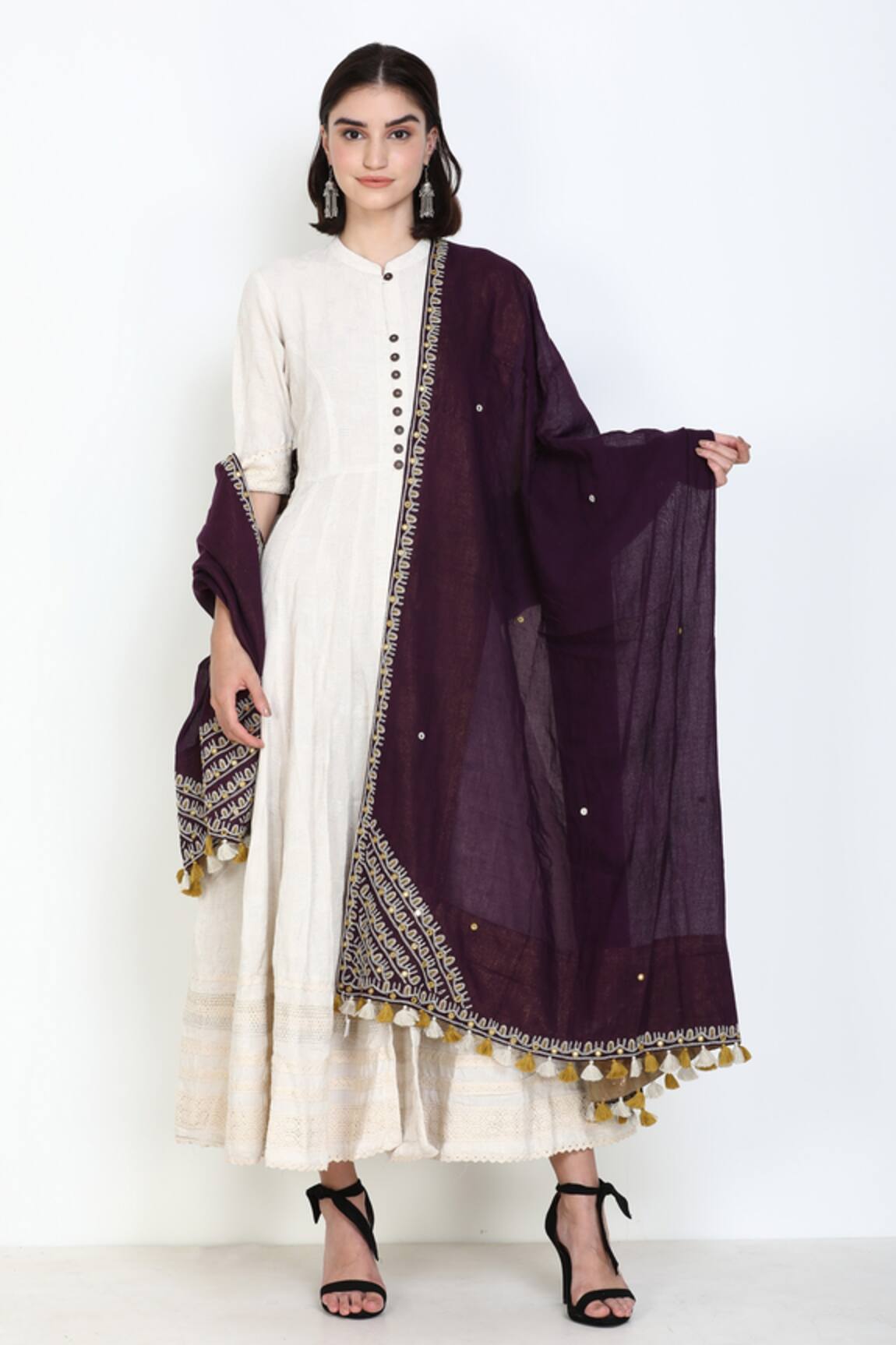 Zariya The Label Mirror Work Dupatta 