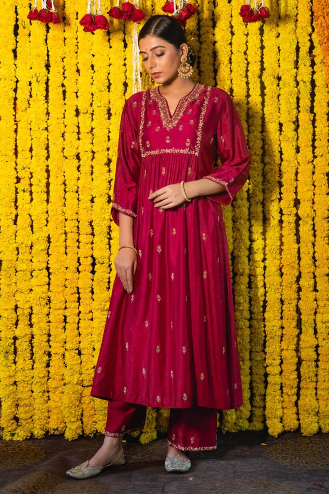 Niti Bothra Embroidered Kurta Palazzo Set