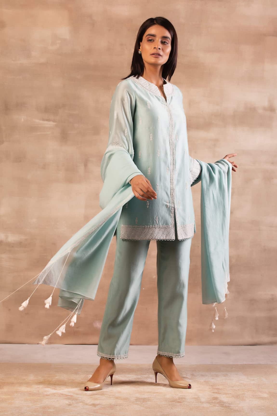 Sana Barreja Chanderi Silk Kurta Set