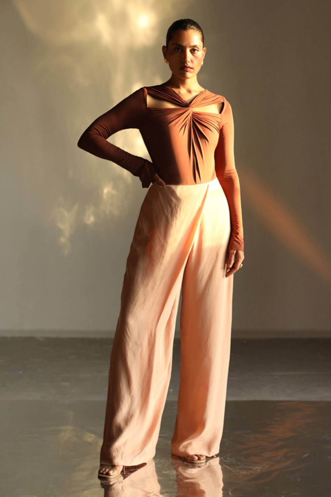 Zwaan Cutout Bodysuit & Pant Set
