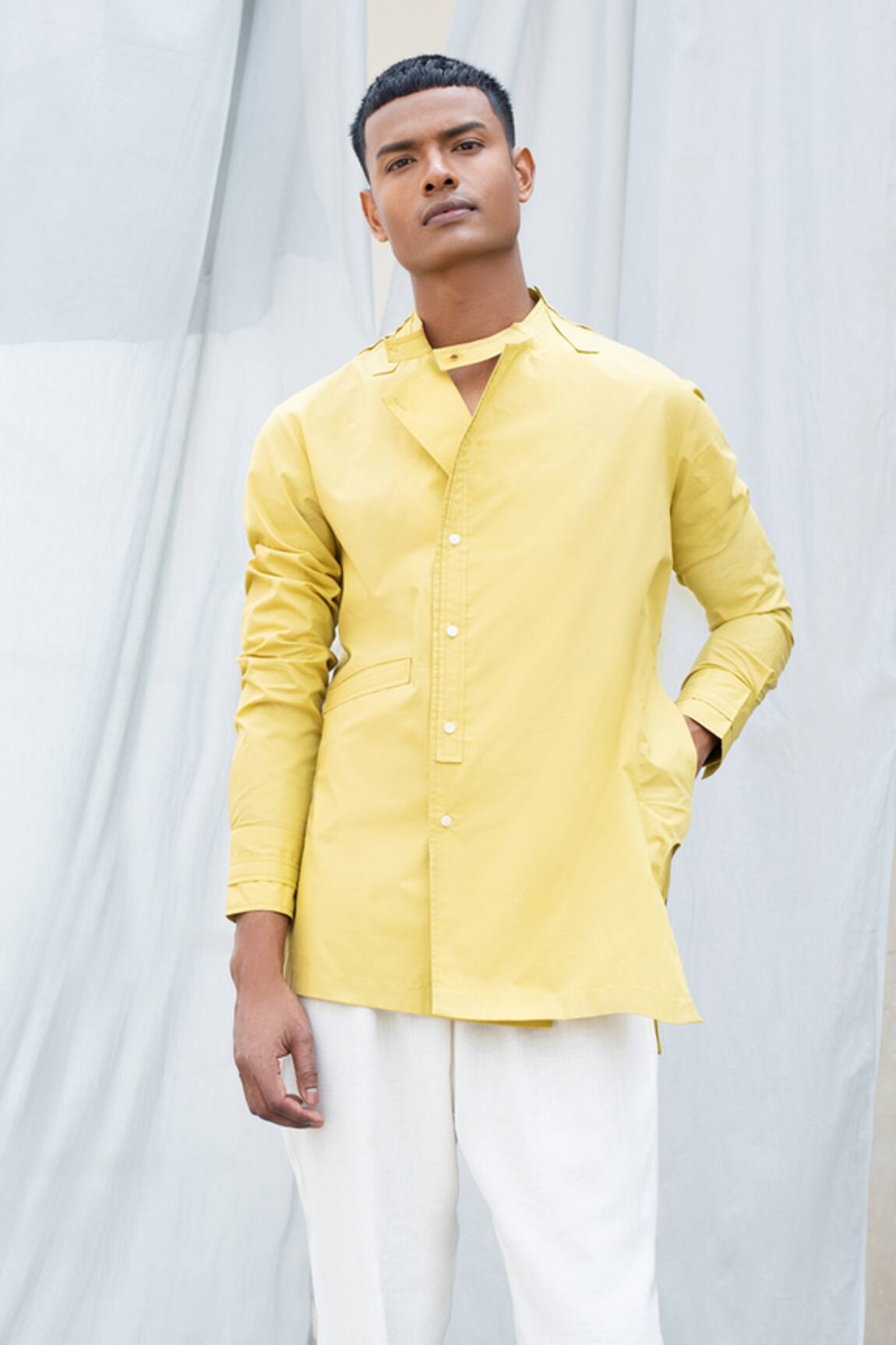 Antar Agni Asymmetric Shirt