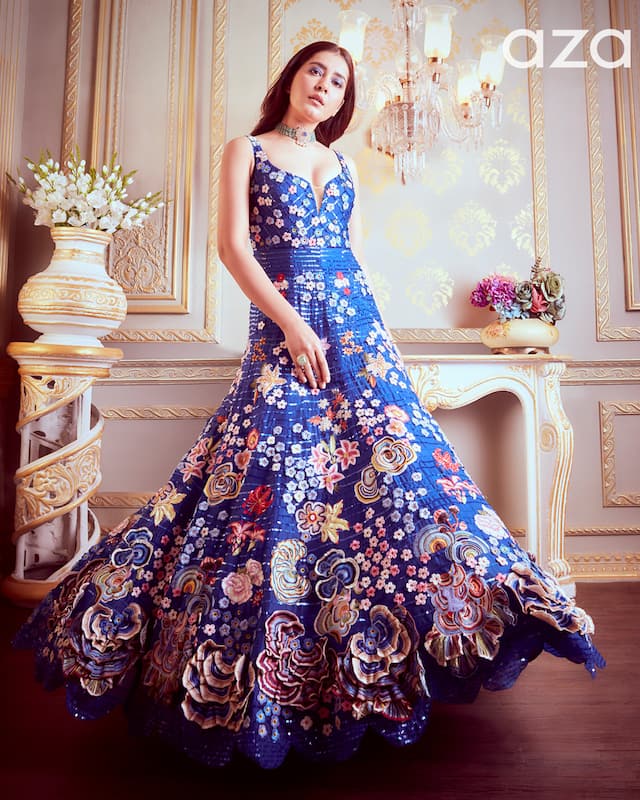 Raashii_Khanna_in_floral_print_silk_organza_gown