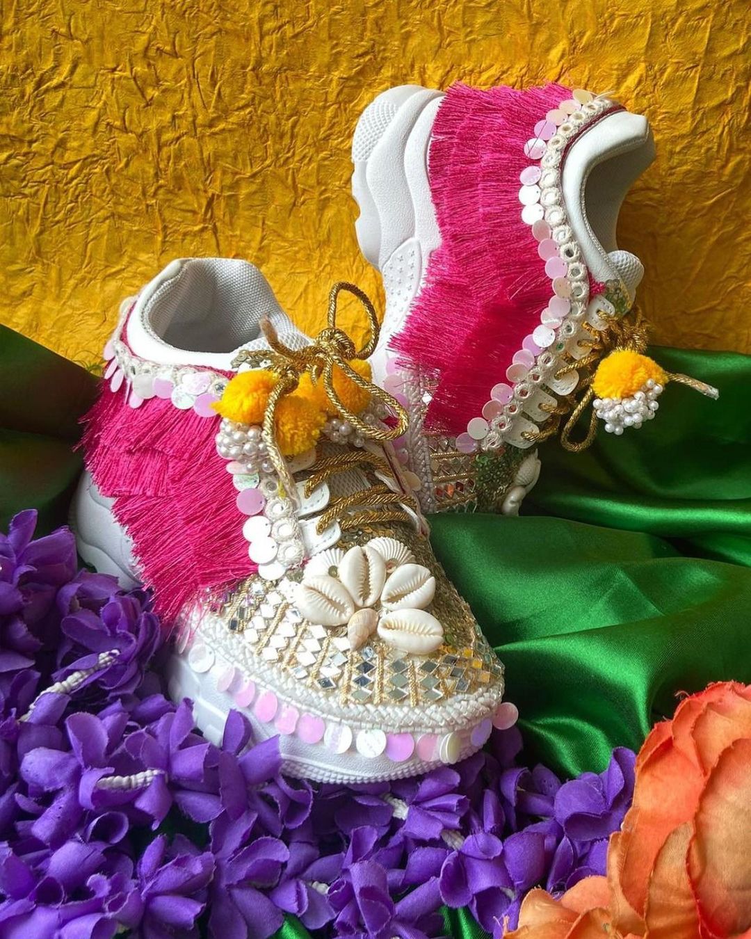 Quirky bridal shoes