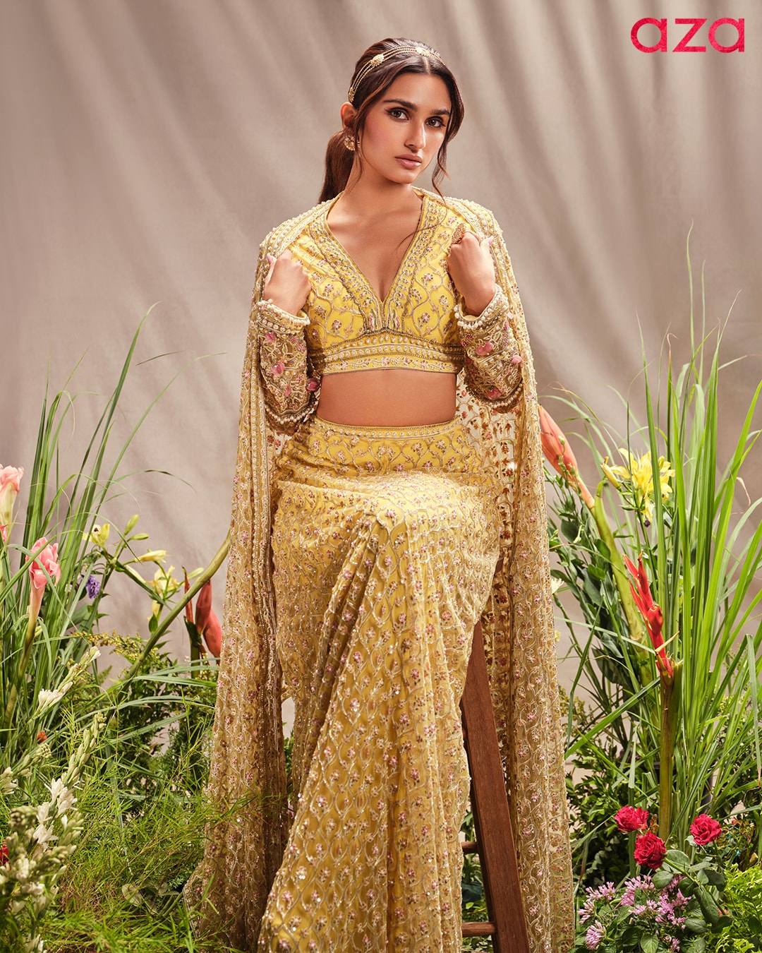 Alaviaa Jaaferi in Ridhi Mehra Outfit