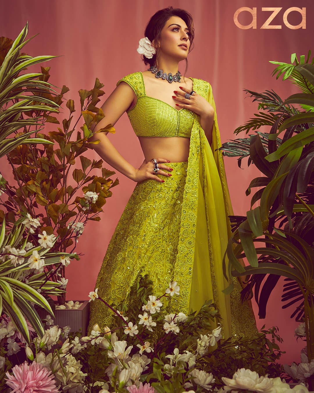 Hansika Motwani in Mishru Outfit