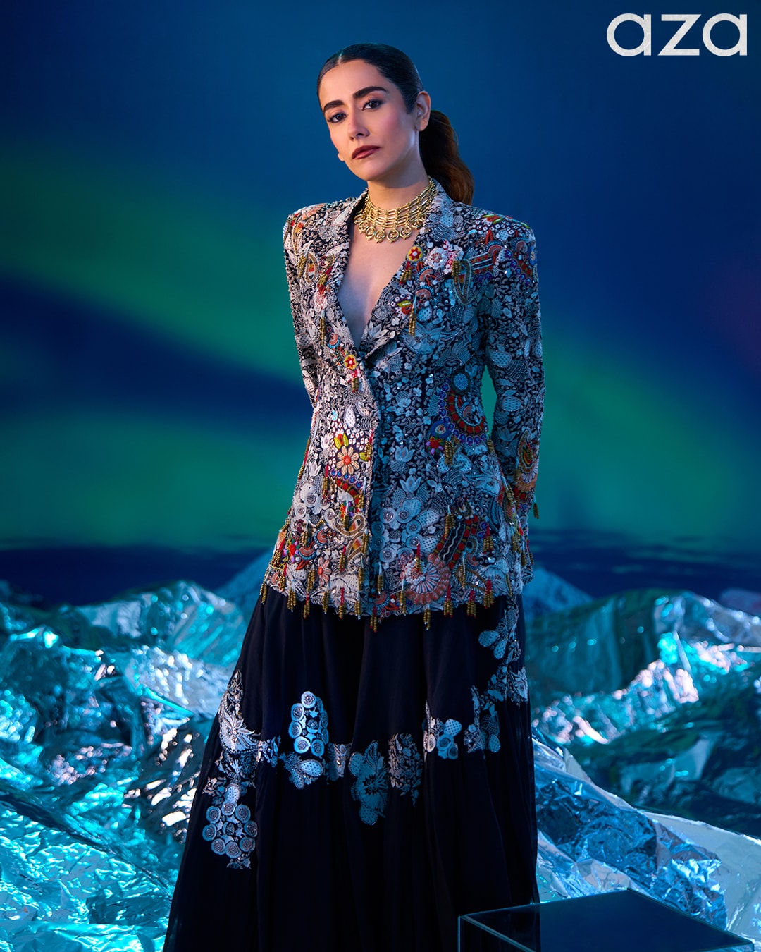 Jonita in Anamika Khanna