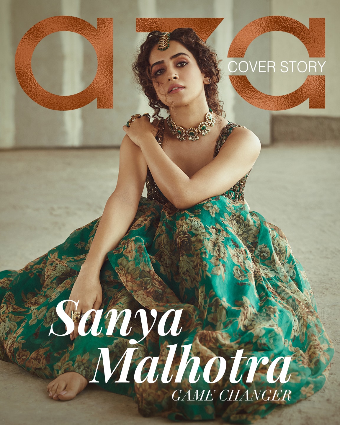 Sanya_Malhotra_in_Aza_Designer_Lehenga_for_Cover_Story