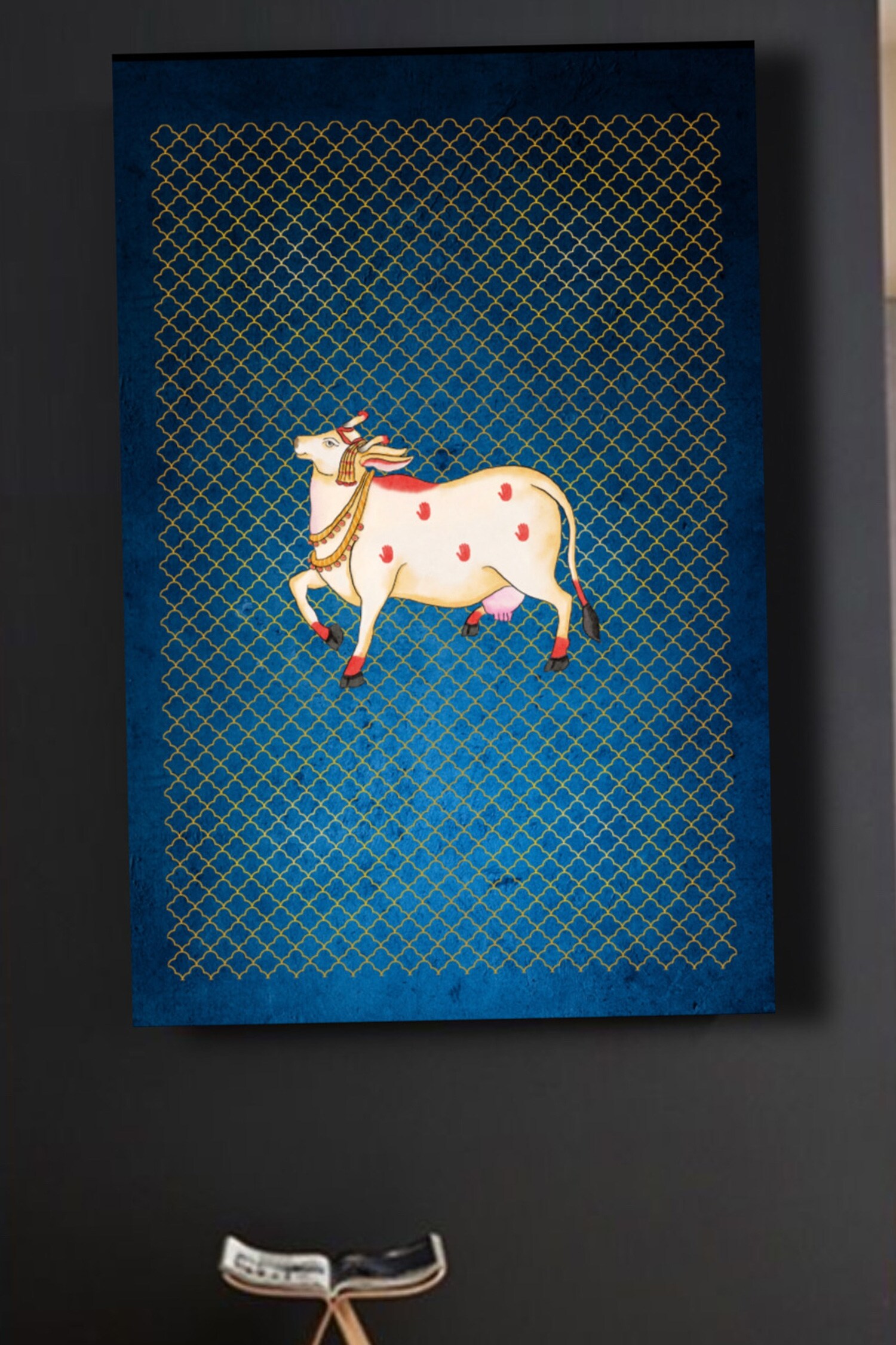 Buy Raffinee Pichwai Cow Print Wall Art Online Aza Fashions