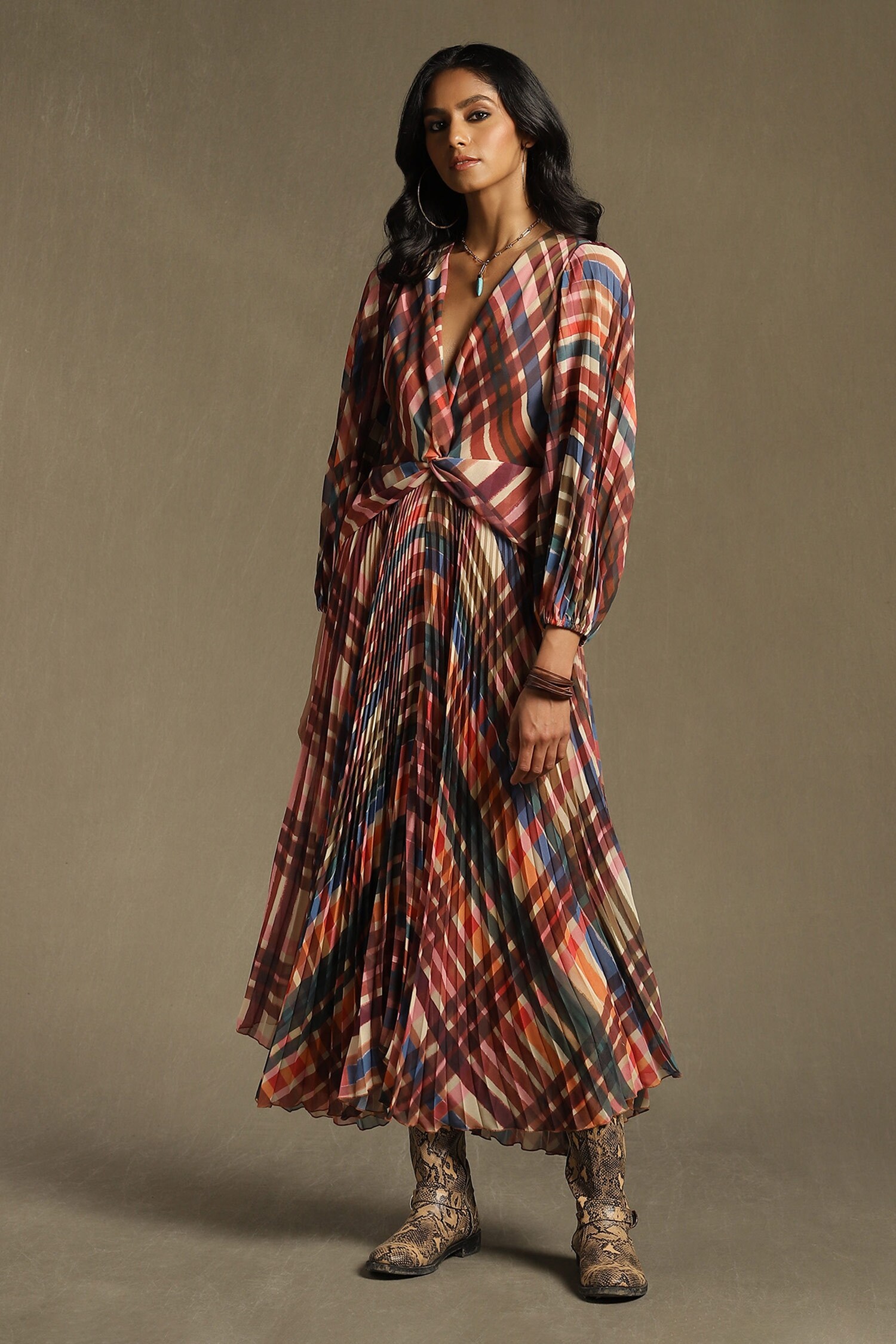 Ritu Kumar Multi Color Geometric Print Jumpsuit