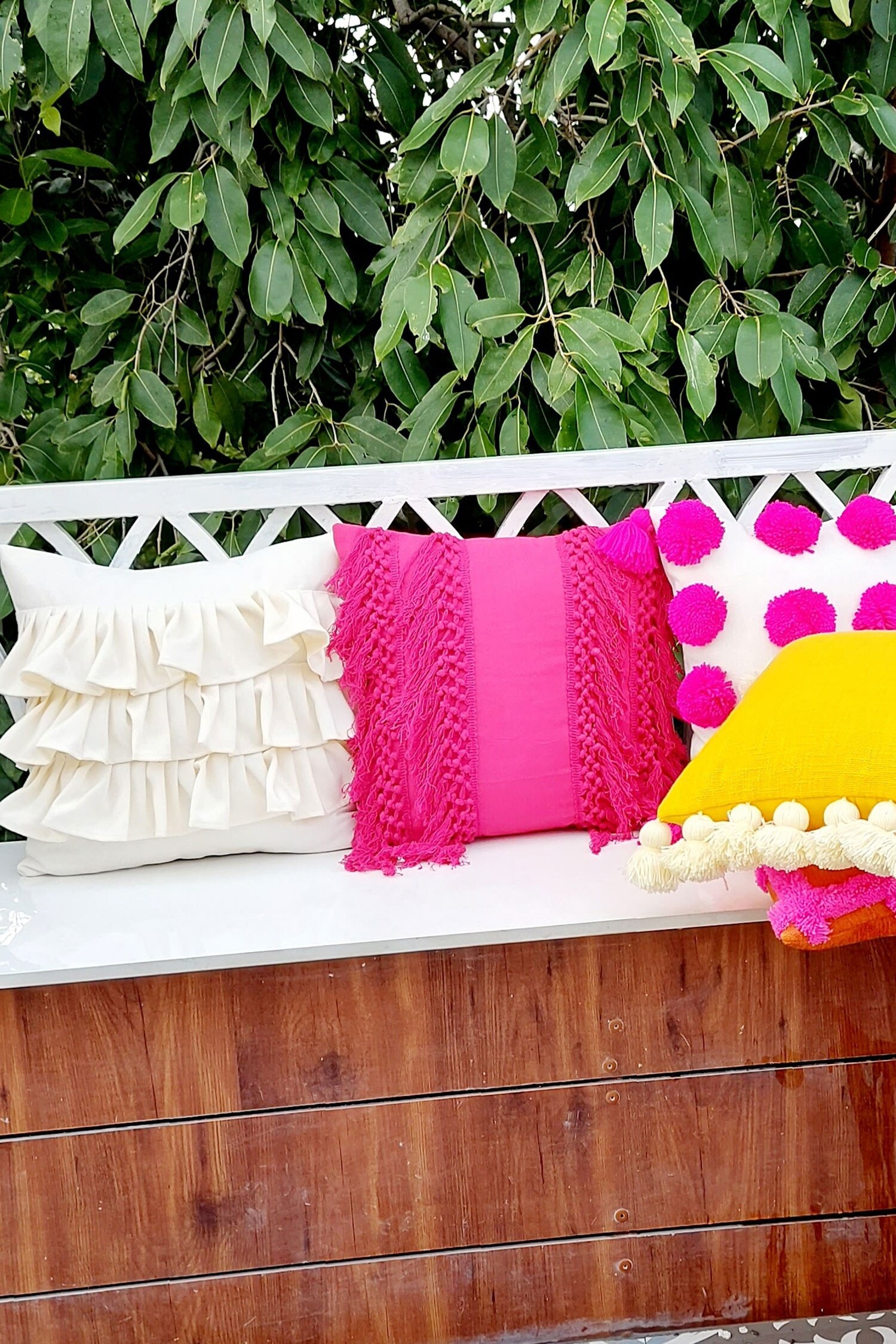 Buy Throwpillow Frill Cushion Cover Online Aza Fashions