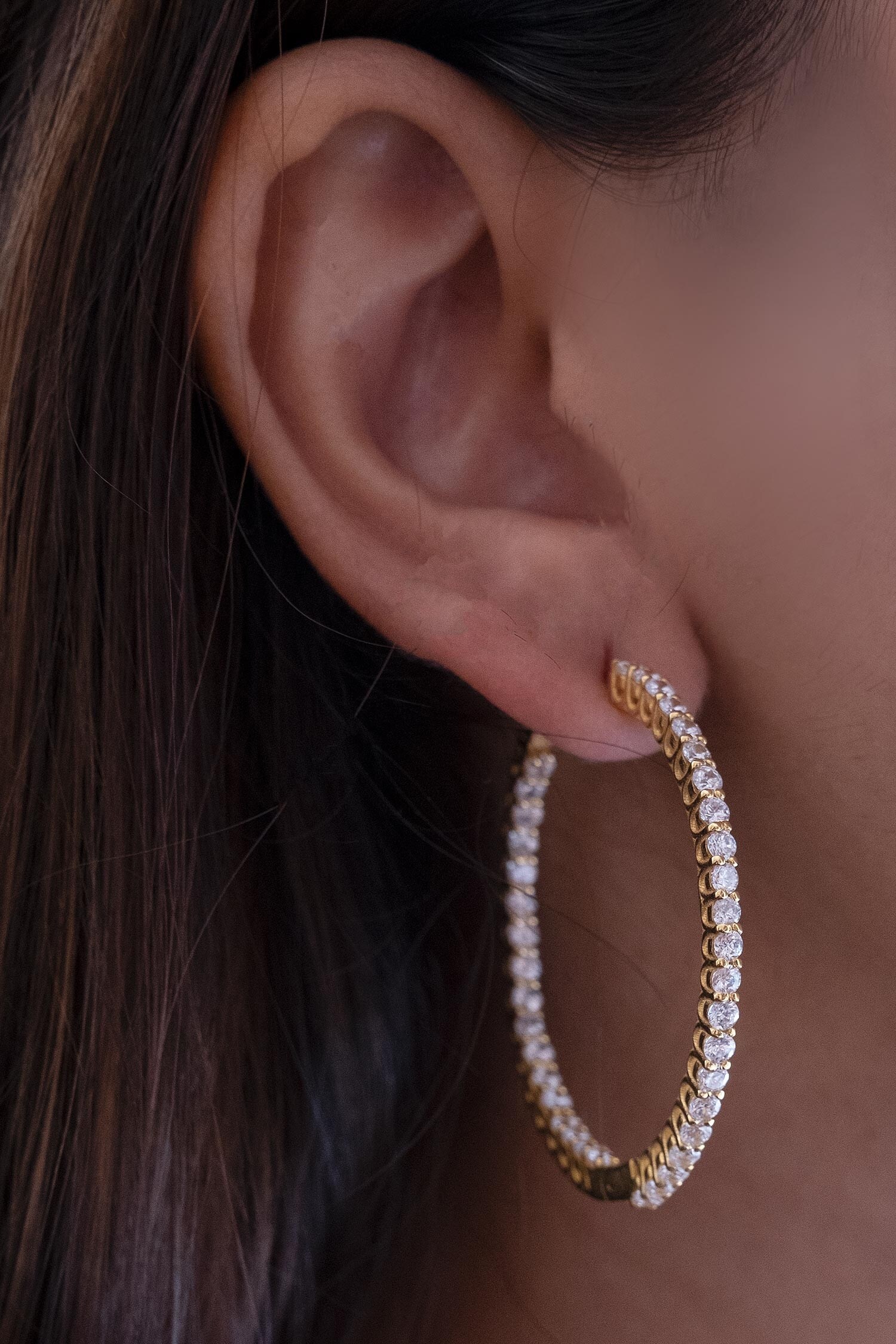 Buy Anushka Jain Jewellery Inside Out Hoop Earrings Online | Aza Fashions