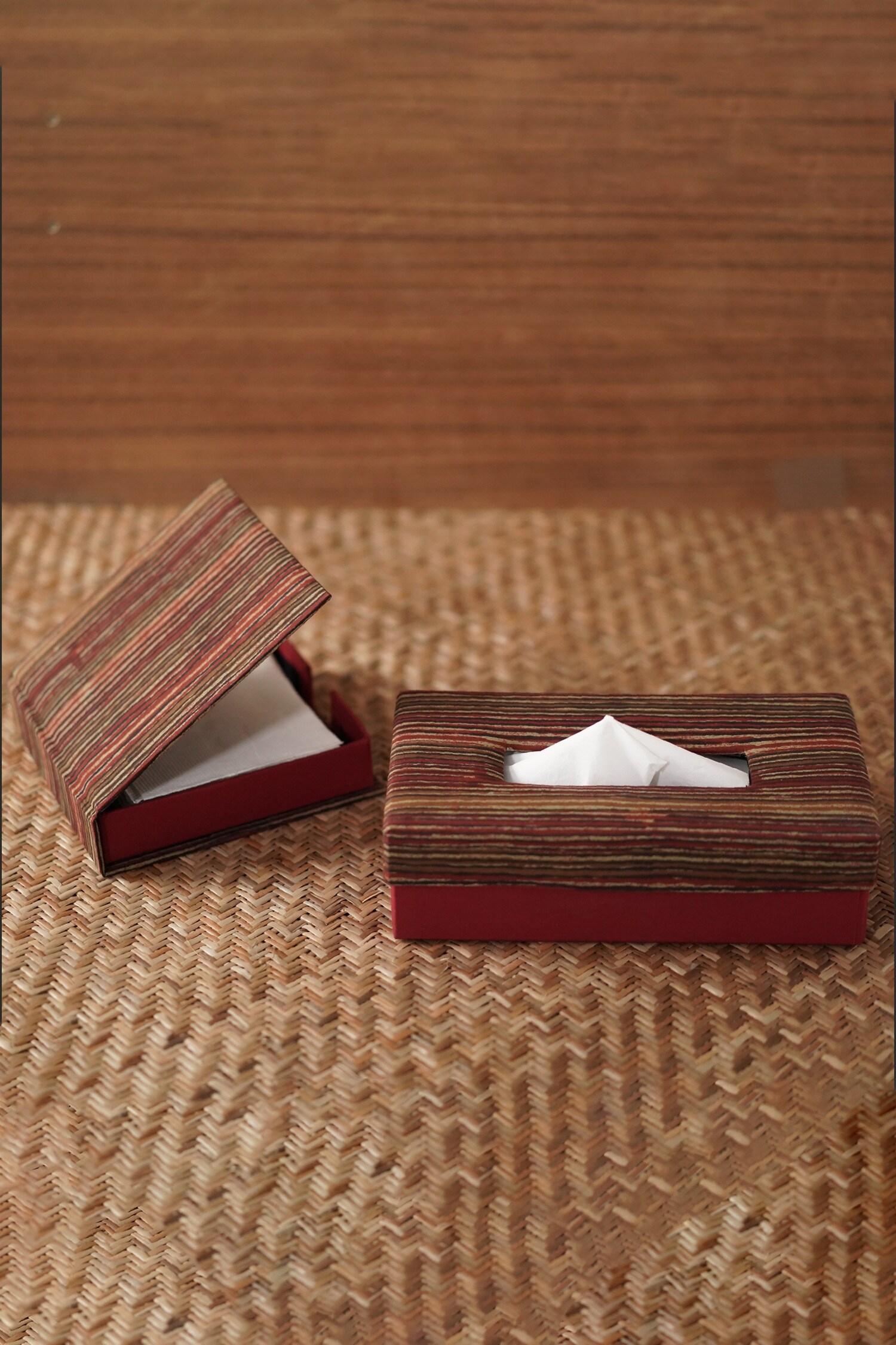 Buy COURTYARD Dwaki Tissue And Napkin Holder Set Online Aza Fashions