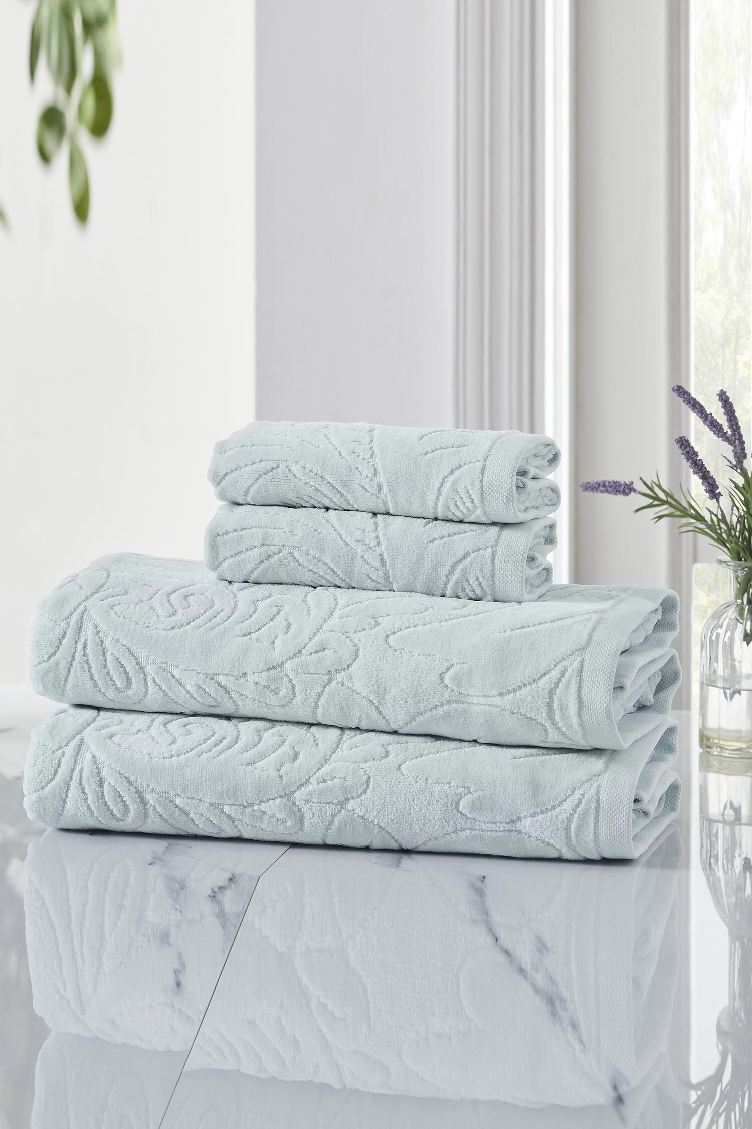 Buy Houmn Cotton Terry Accent Towel Set Online Aza Fashions