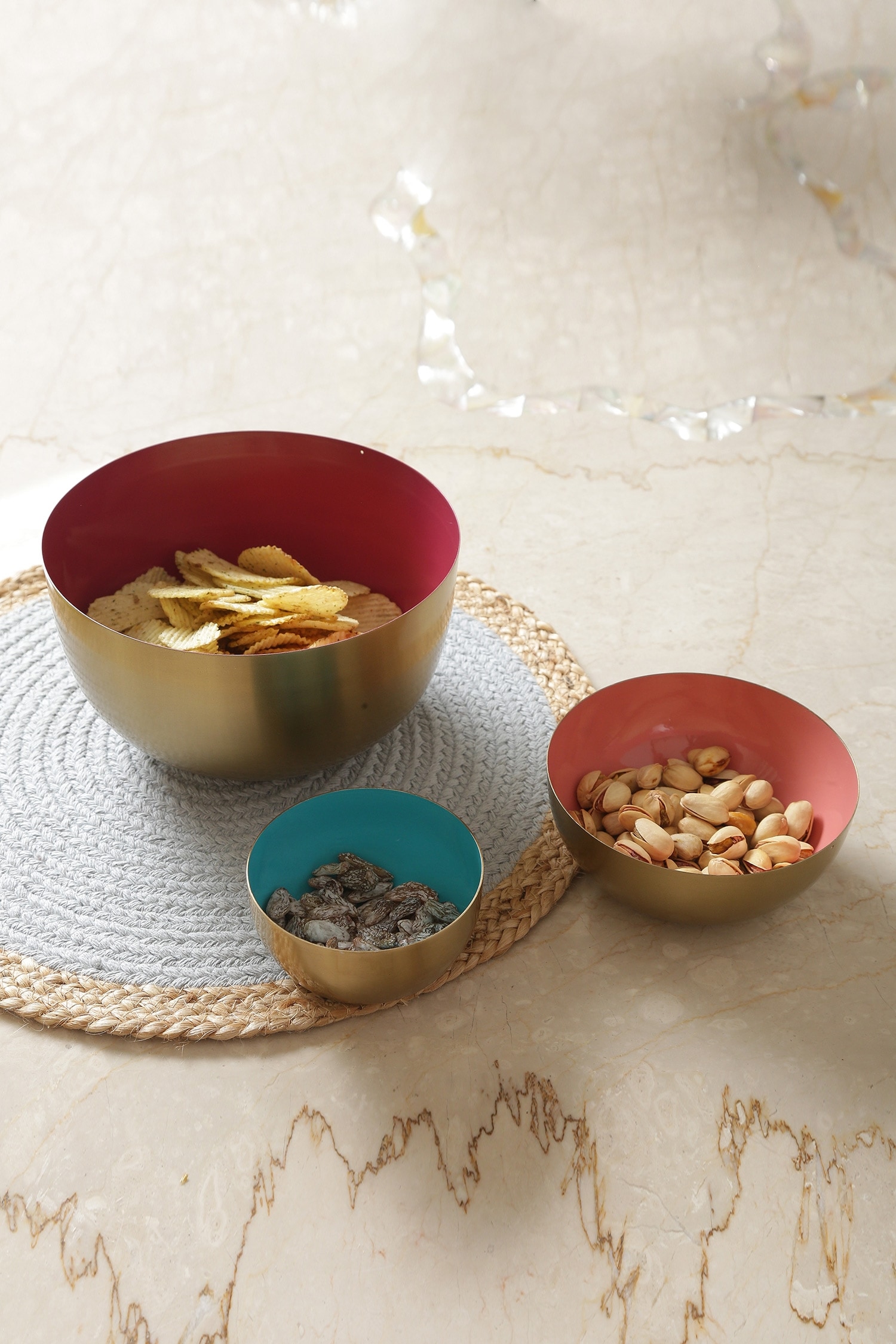 Amoli Concepts Circular Shaped Bowls - Set Of 3