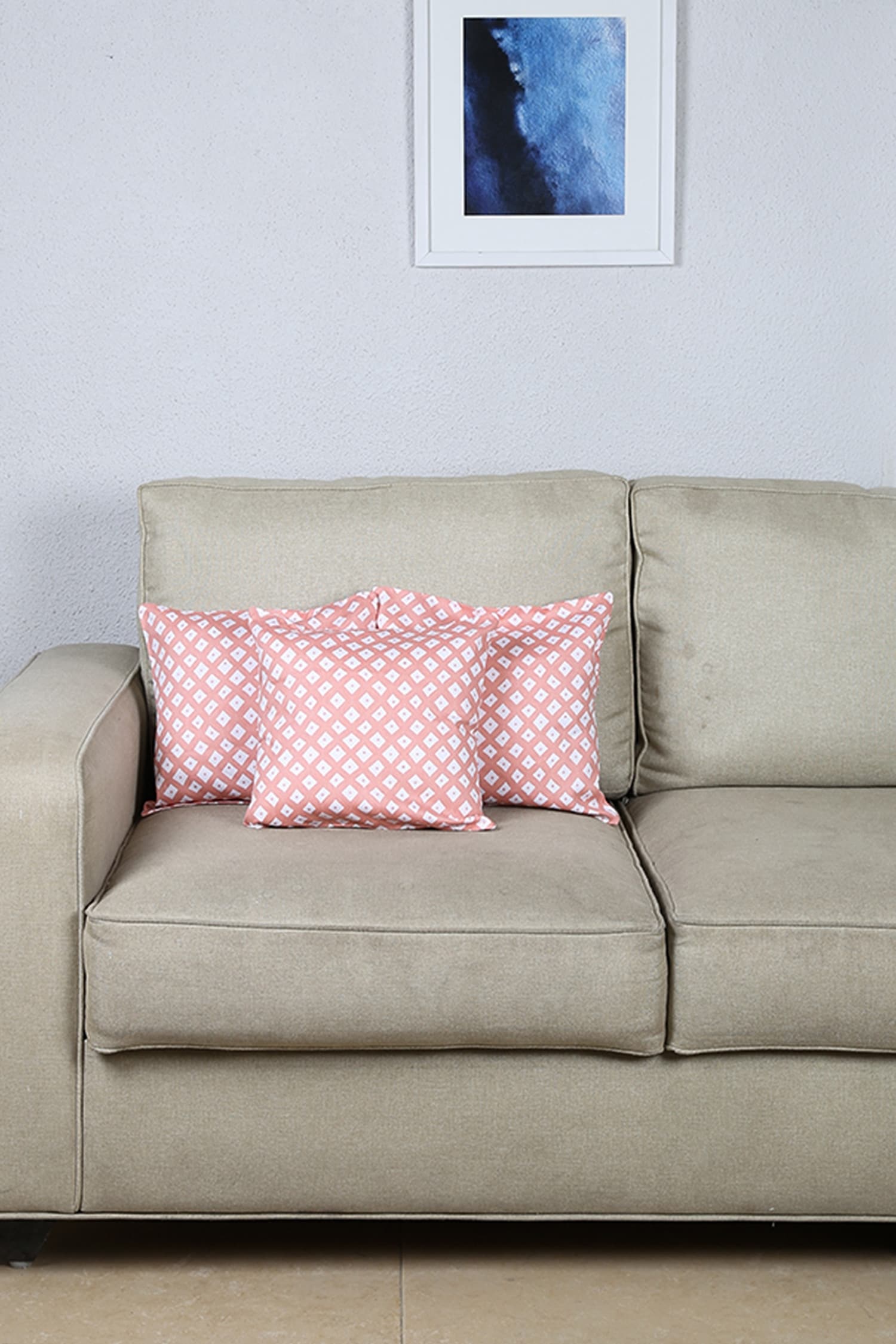 House This Leheriya Cushion Covers - Set Of 3