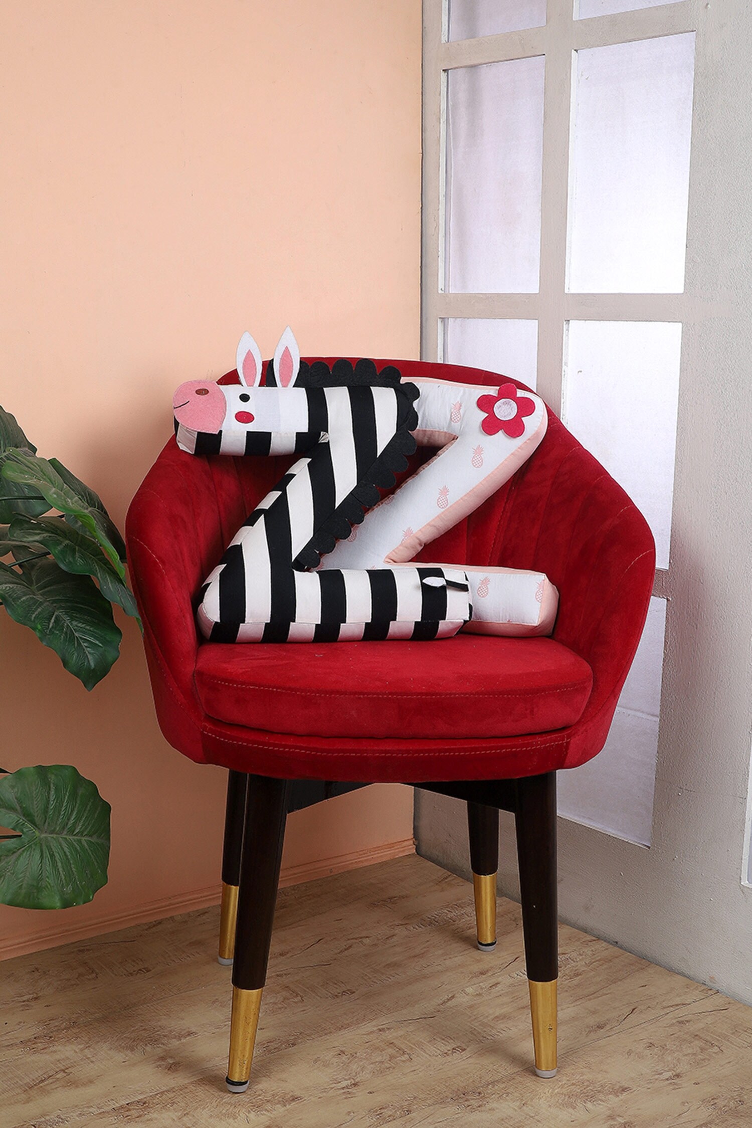 Buy My Gift Booth Z Alphabet Shape Cushion Set Of 2 Online Aza Fashions