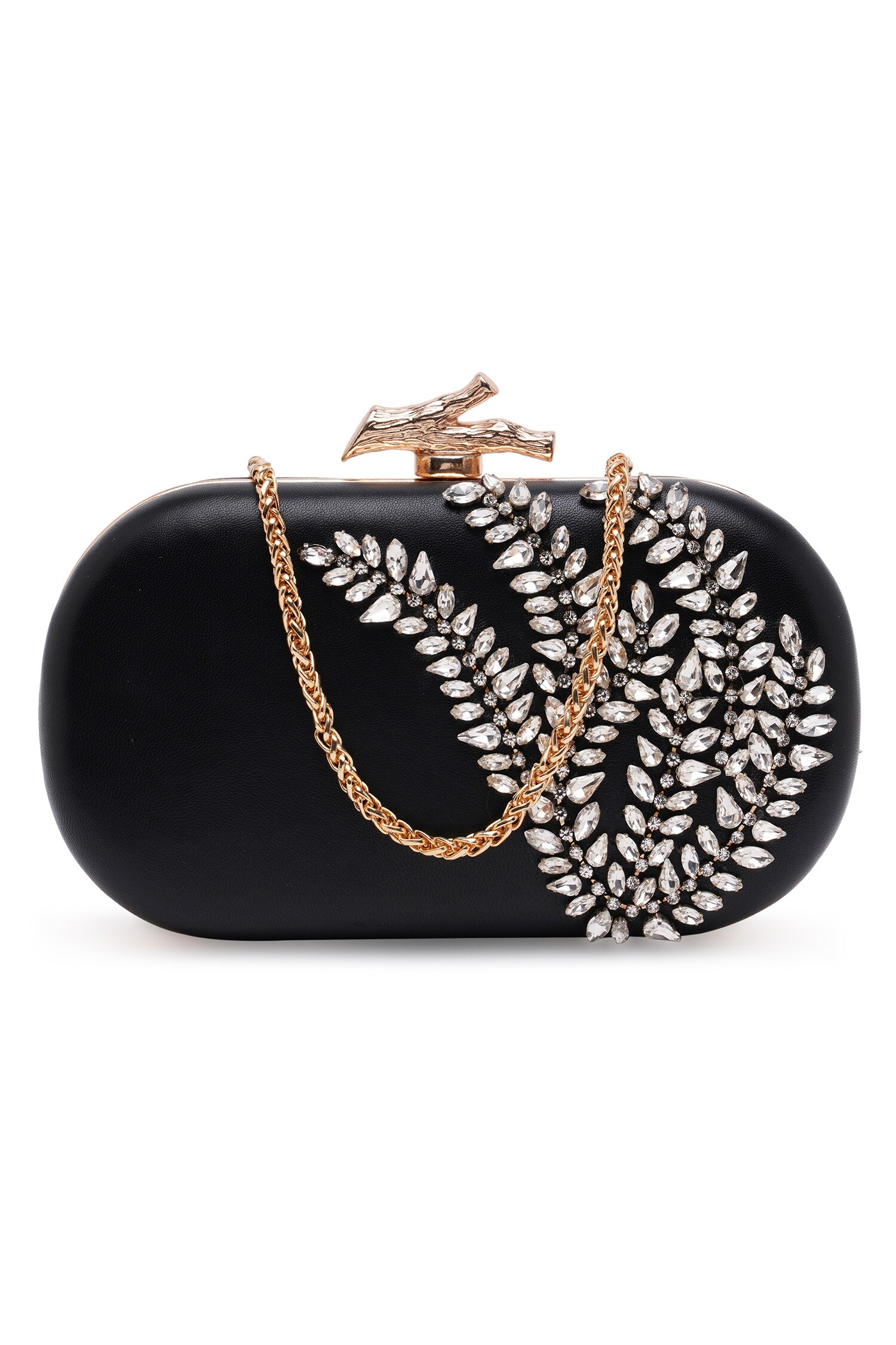 Buy Richa Gupta Stone Embellished Clutch With Sling Online Aza Fashions