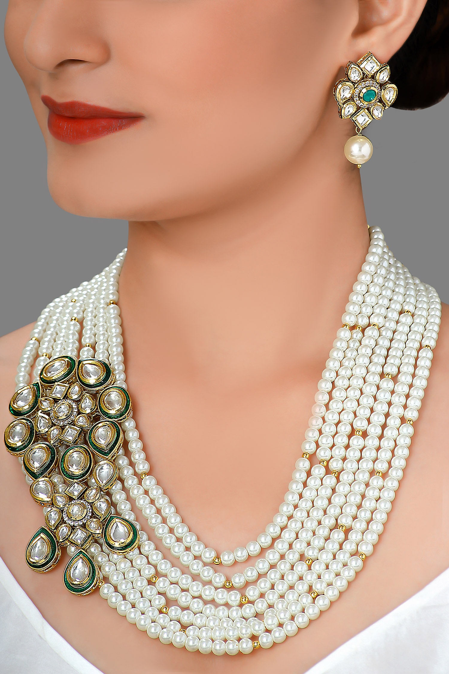 Buy Joules by Radhika Stone Jewellery Set Online Aza Fashions