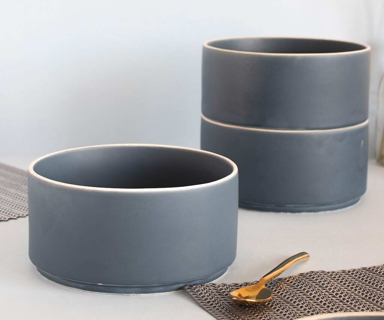 The Table Fable Berlin Blue Serving Bowl (Set of 2)