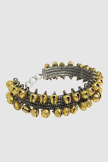 Blue - Handcrafted Fabart Ghungroo Bangle by Asalkaar main image 1