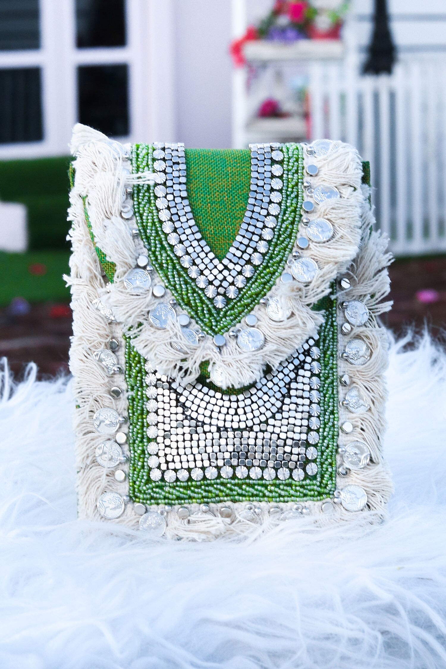 NR BY NIDHI RATHI Boho Embroidered Mobile Cover