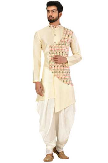 Cream Blended Kurta | Alk1220