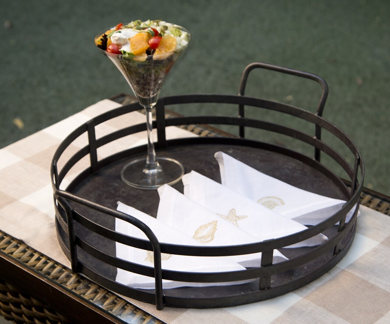 Elm & Oak Siena Round Tray