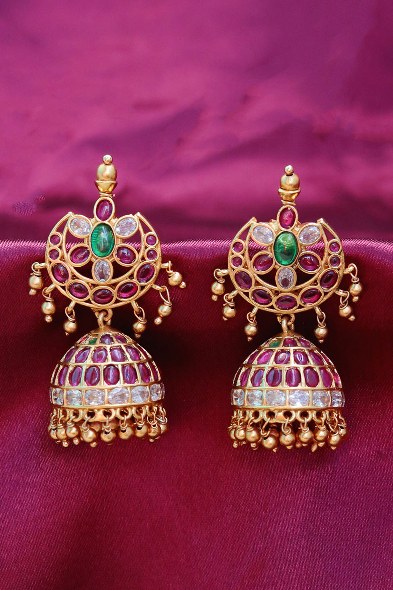 Ishhaara Embellished Jhumka Earrings