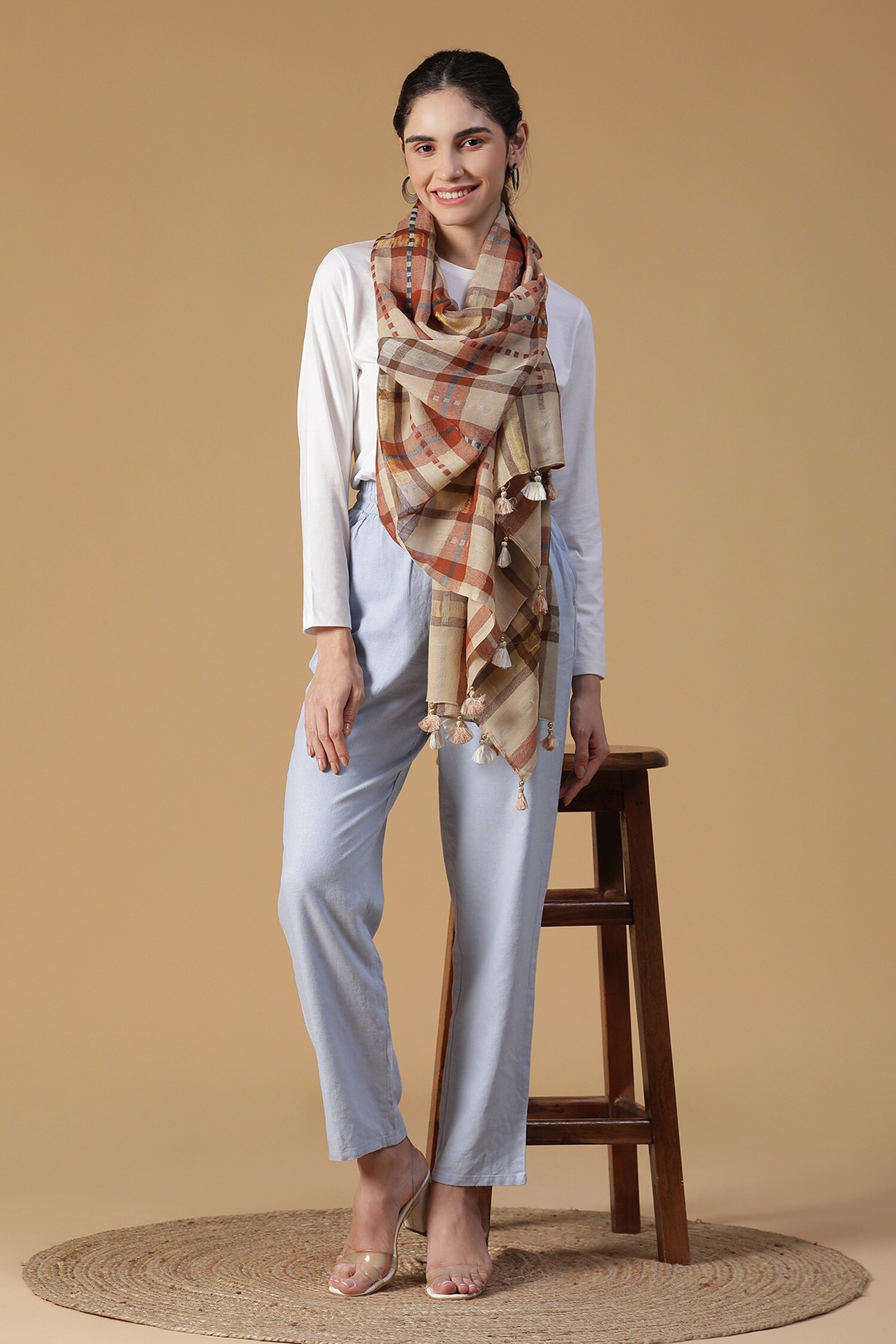 Shingora Woven Wool Stole
