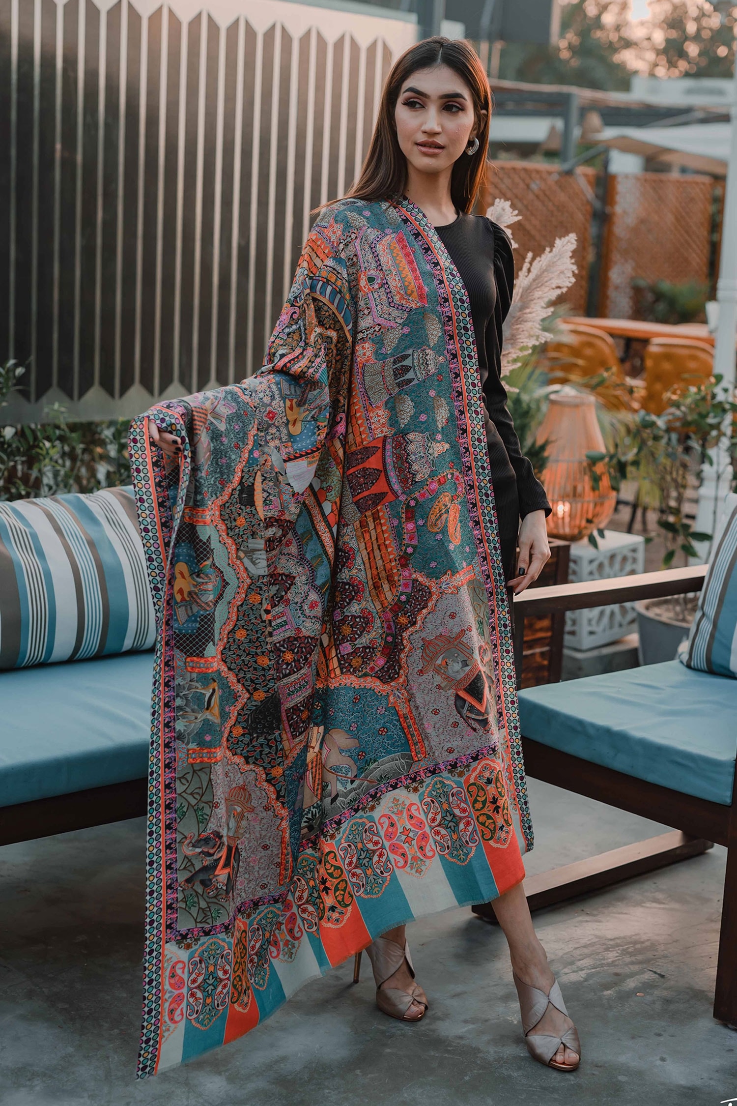 mughal darbar shawl
