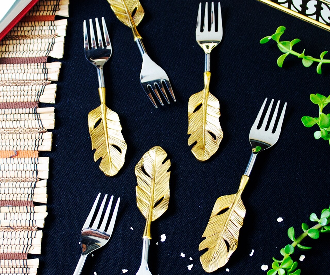 Assemblage Feather Fork Cutlery Set (Set of 6)