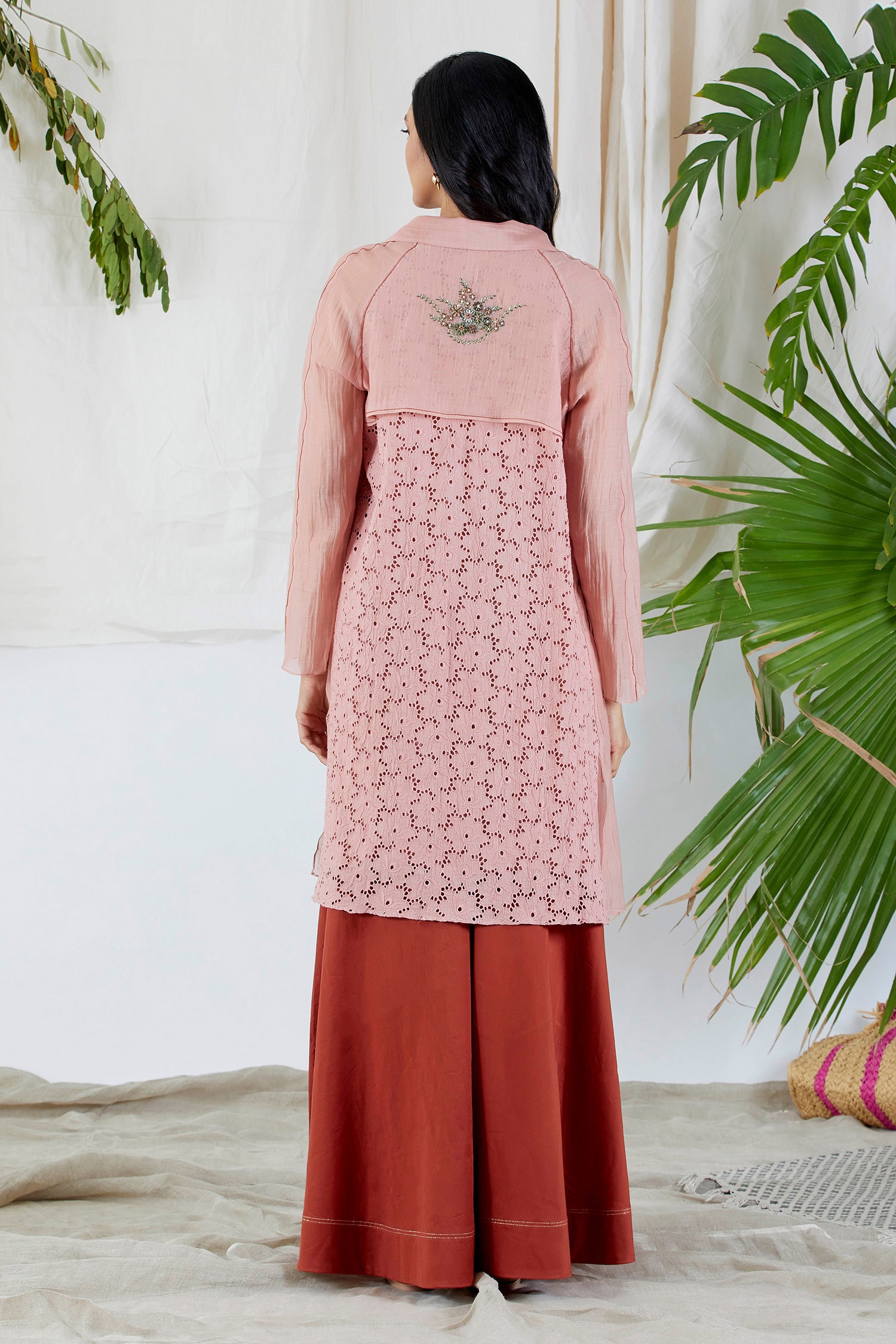 Buy Embroidered Jacket & Kurta Set by Devyani Mehrotra at Aza Fashions