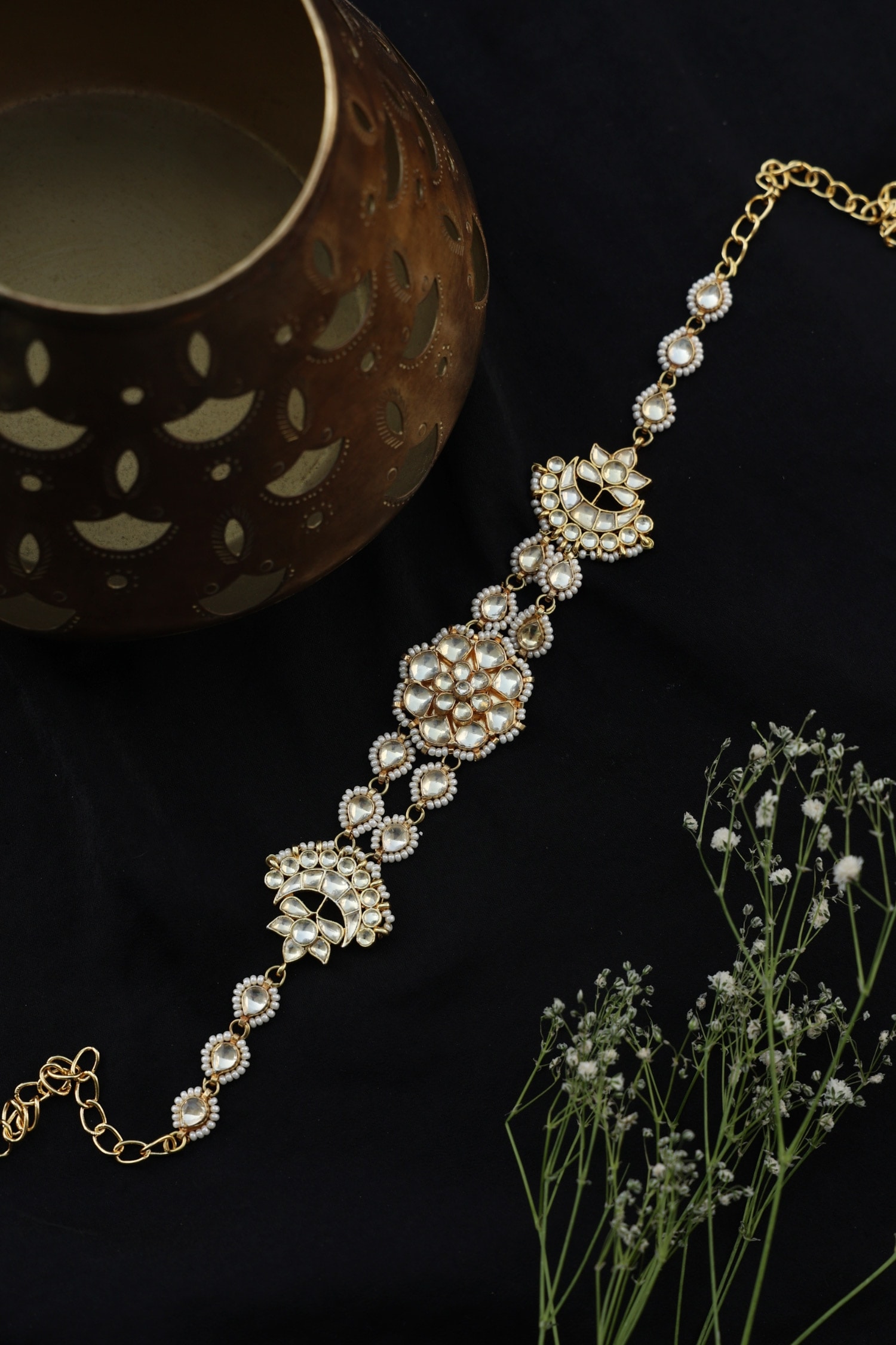 Paisley Pop Karuli Kundan Embellished Head Band