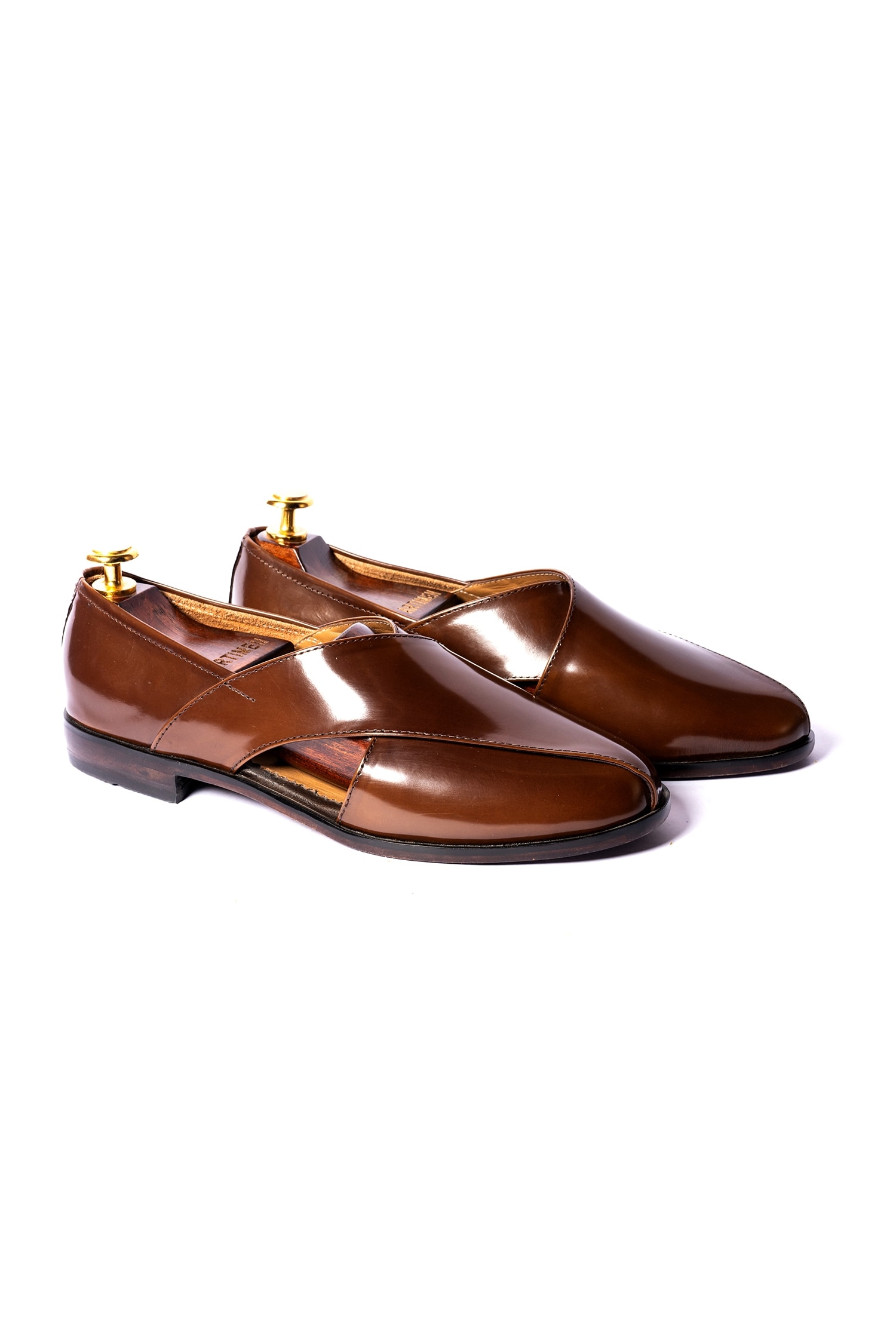 Buy Brown Leather Breshawari Loafers For Men By Artimen Online At Aza Fashions 4585