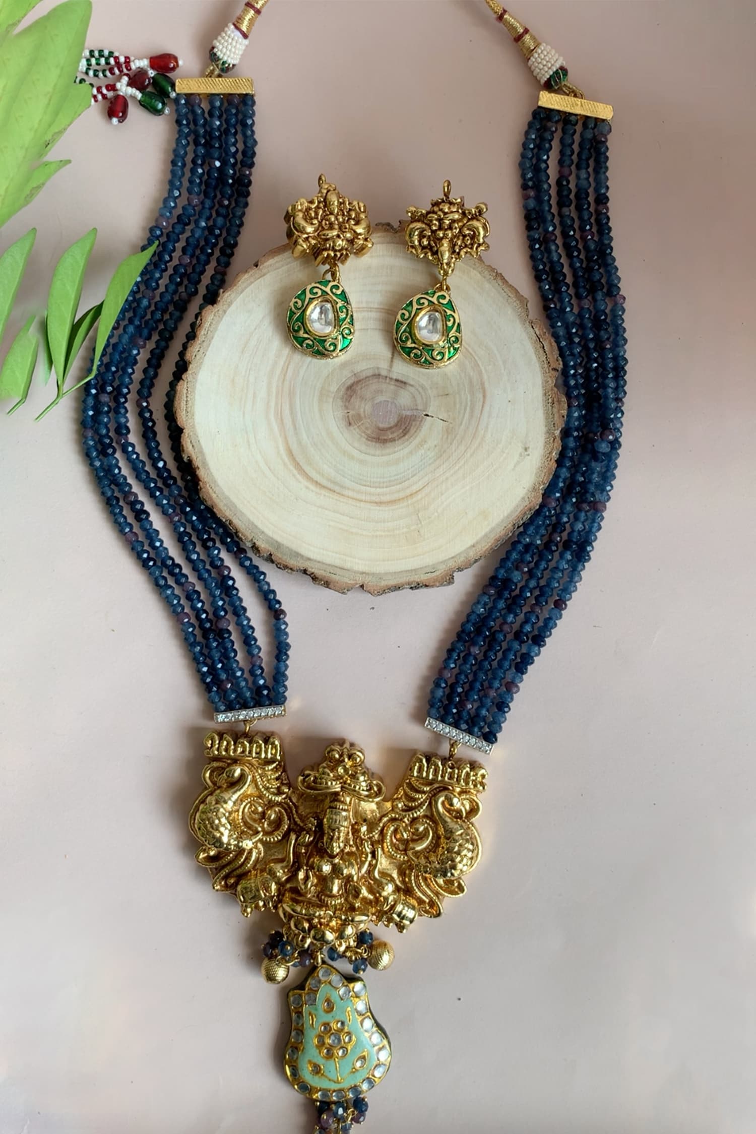 Sun & Moon Beads Necklace Handcrafted in Egypt by Sami Amin - Lazuli Bazaar