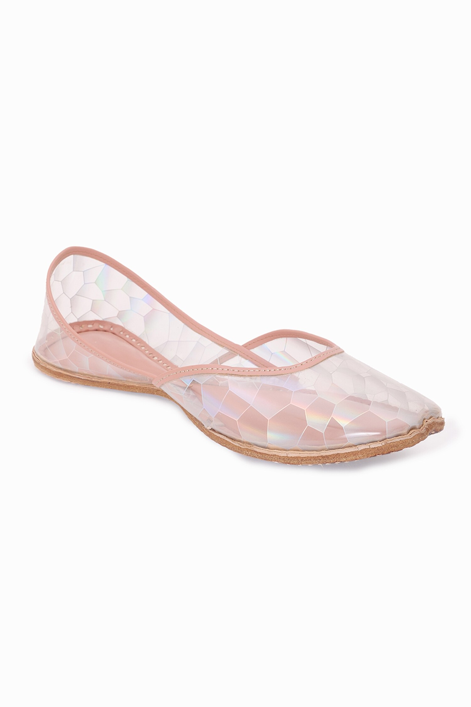 Buy Pink Geometric Pattern Juttis By 5Elements Online At Aza Fashions 