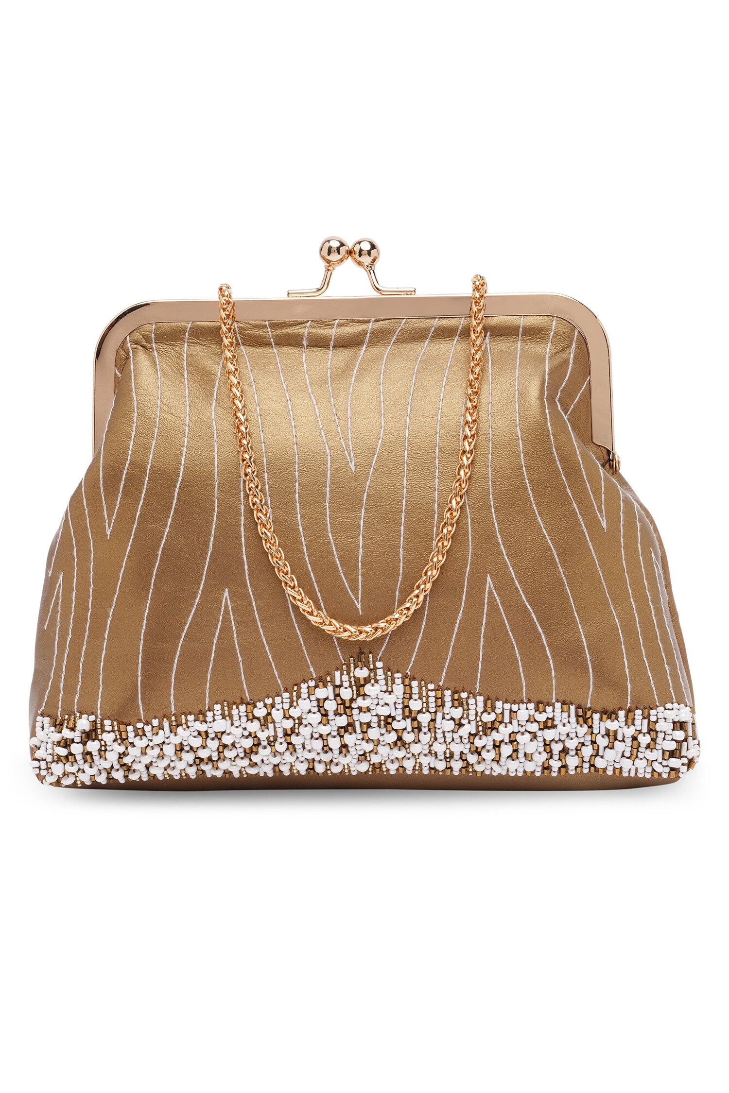 Buy Richa Gupta Bead Work Clutch With Sling Online Aza Fashions