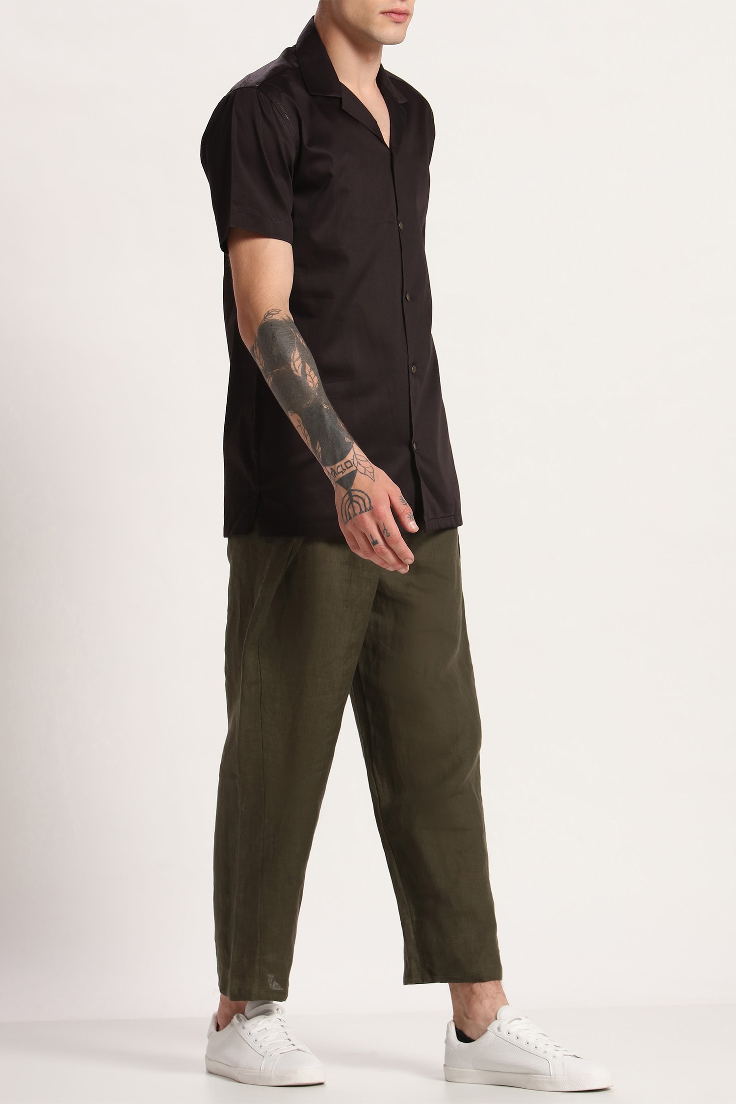 Son of A Noble Snob Green Linen Pants