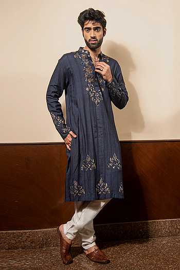 Traditional Foil Printed Kurta for Men