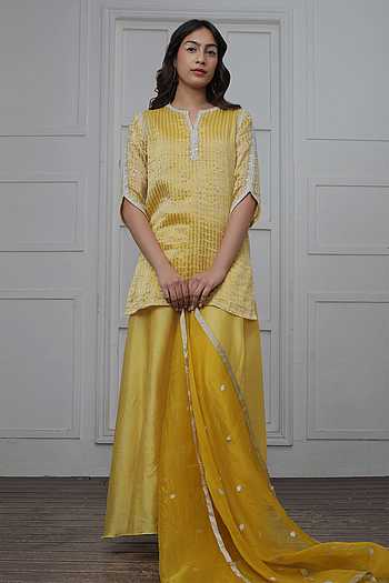 Juanita- Banarsi Zari Silk Kaftan Style Kurta