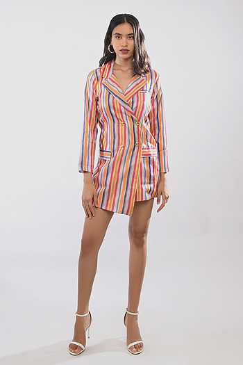 Nila Button Blazer Dress