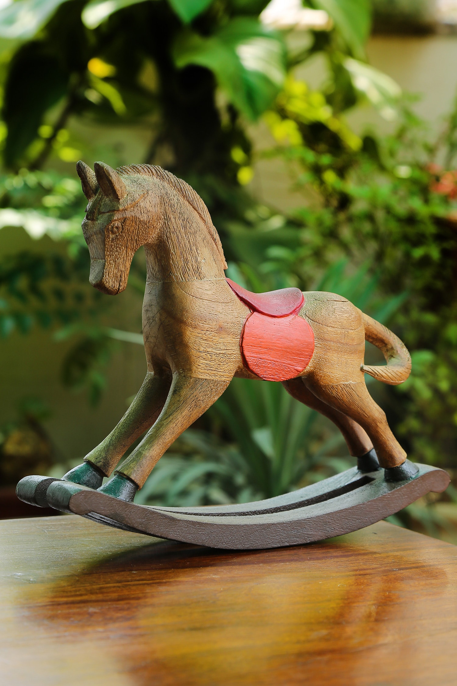 Buy Amoli Concepts Wooden Rocking Horse Table Decor Online Aza Fashions